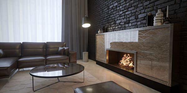 мраморный камин